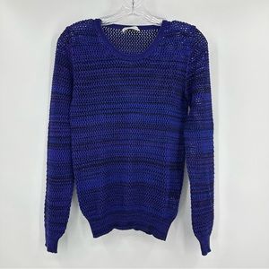 See by Chloe Sweater Crochet Blue Purple Size 4